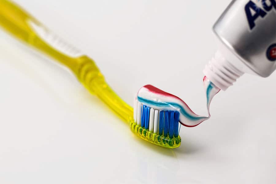 Toothbrush with toothpaste